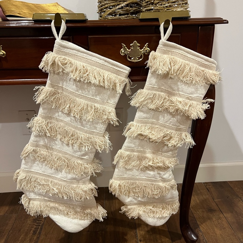 Fringe Boho Christmas Stockings